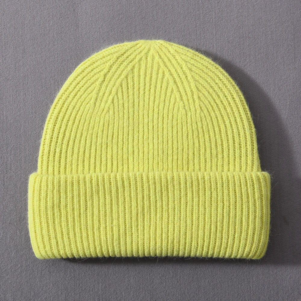 Cashmere Three Fold Knitted Beanie