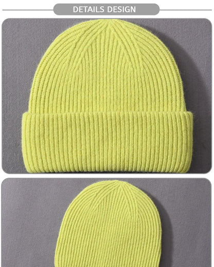 Cashmere Three Fold Knitted Beanie