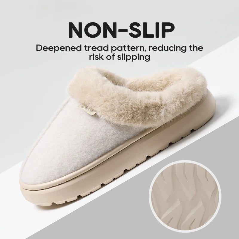 Thick Sole Plush Slippers