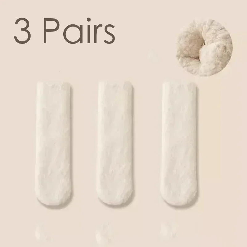 Coral Plush Winter Tube Socks Bundle