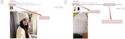 Cashmere Three Fold Knitted Beanie