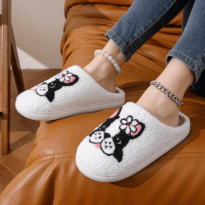 Terrier Plush Slippers